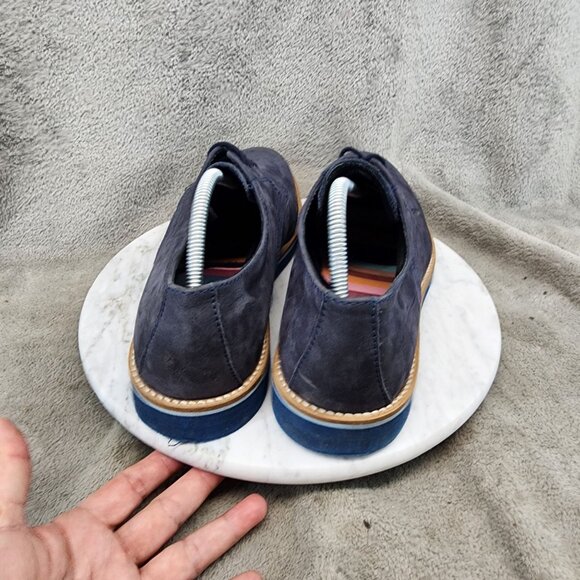 Bar III Shoes Mens Size 10.5 Blue Lace Up Oxfords *GUC* main image 10